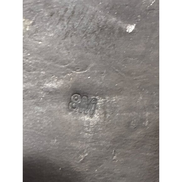 Tory Burch Eloise Tall black leather riding boots womens size 8 gold Logo - Picture 9 of 9